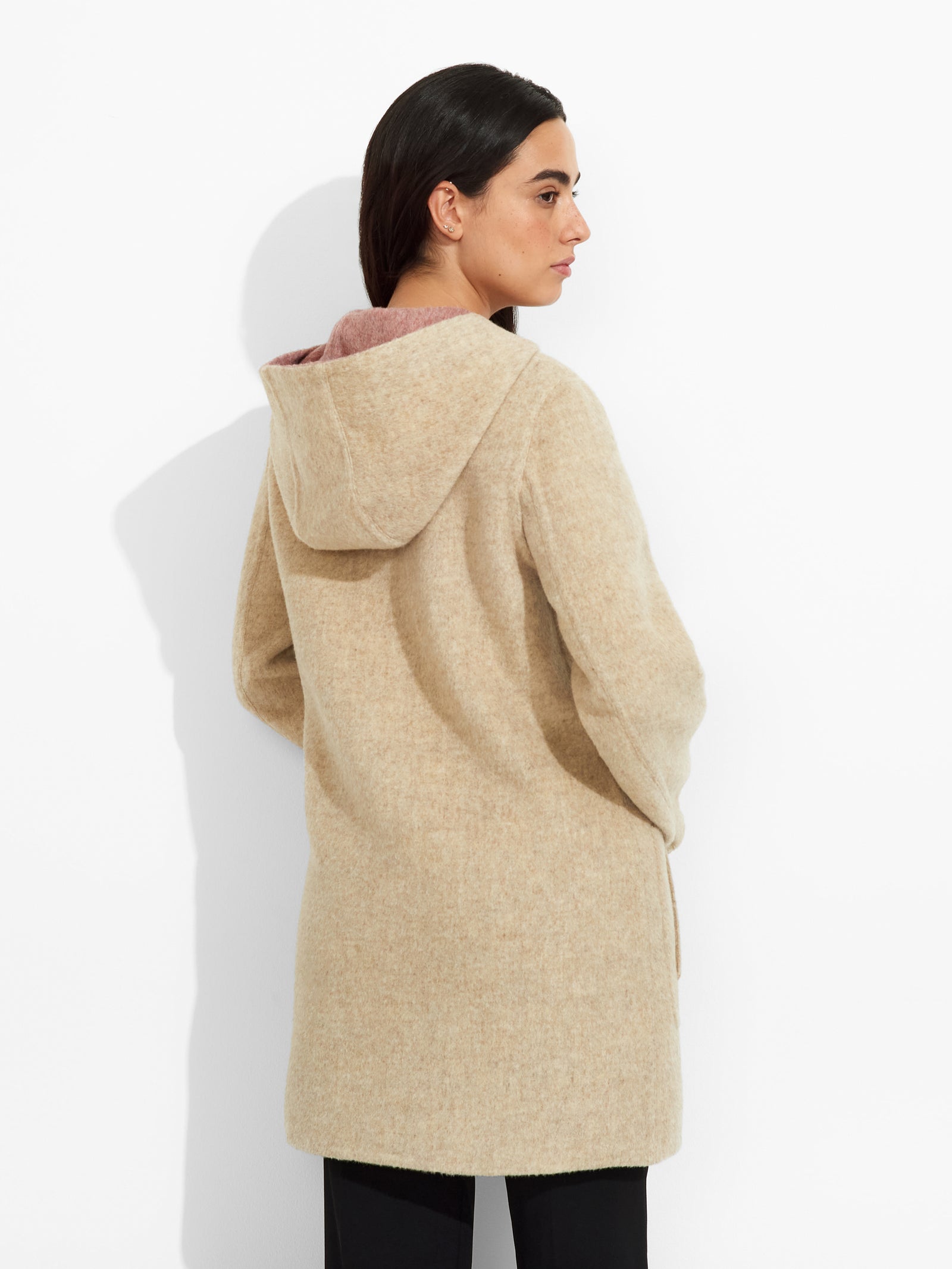 Alaia Pink Baby Alpaca Coat