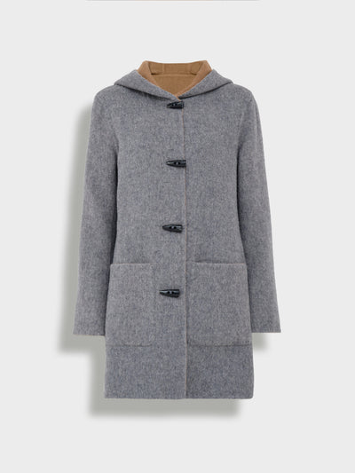 Abrigo Alaia De Baby Alpaca Color Gris