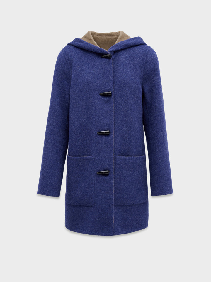 Abrigo Alaia De Baby Alpaca Color Azul