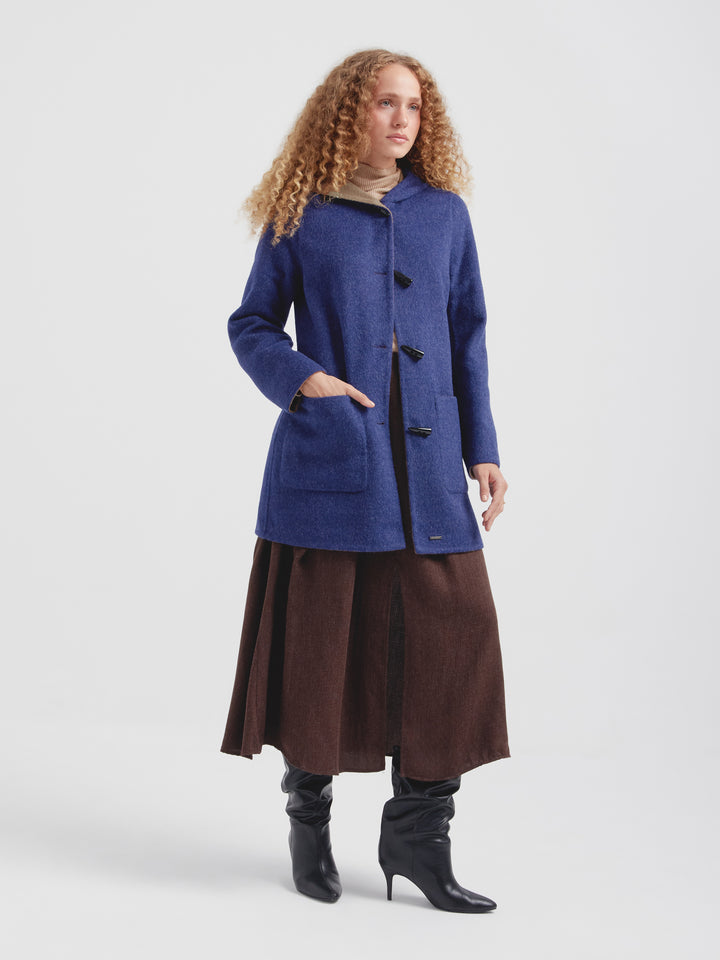 Abrigo Alaia De Baby Alpaca Color Azul
