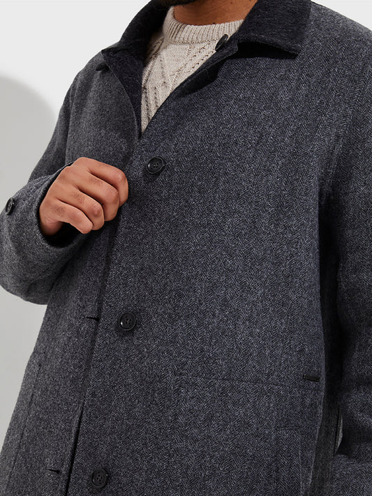 Brave Baby Alpaca Coat in Grey