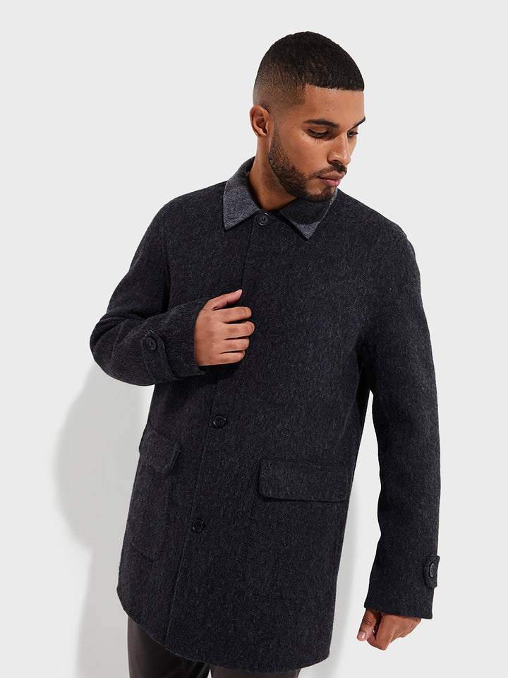 Brave Baby Alpaca Coat in Grey