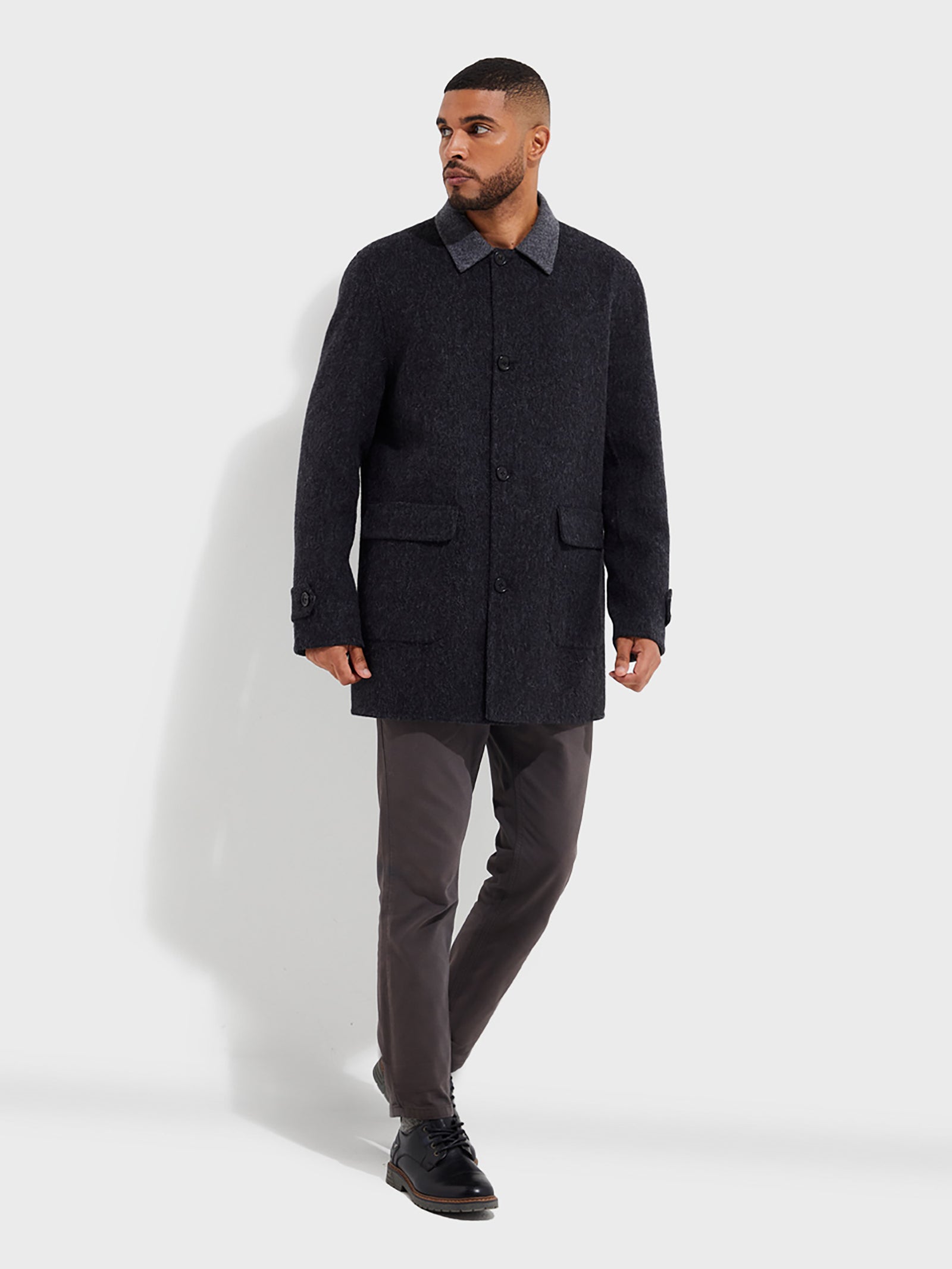 Brave Baby Alpaca Coat in Grey