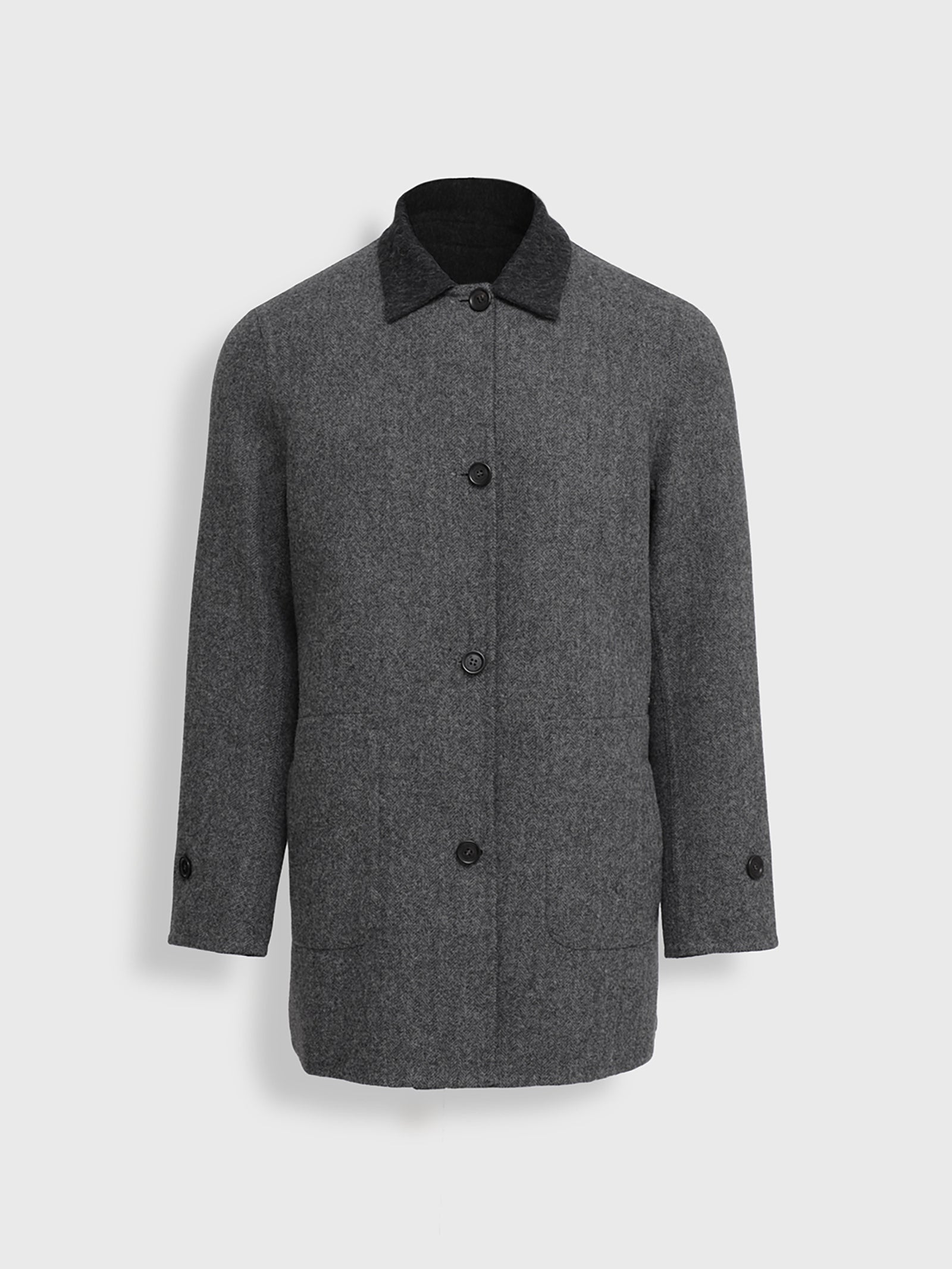 Brave Baby Alpaca Coat in Grey