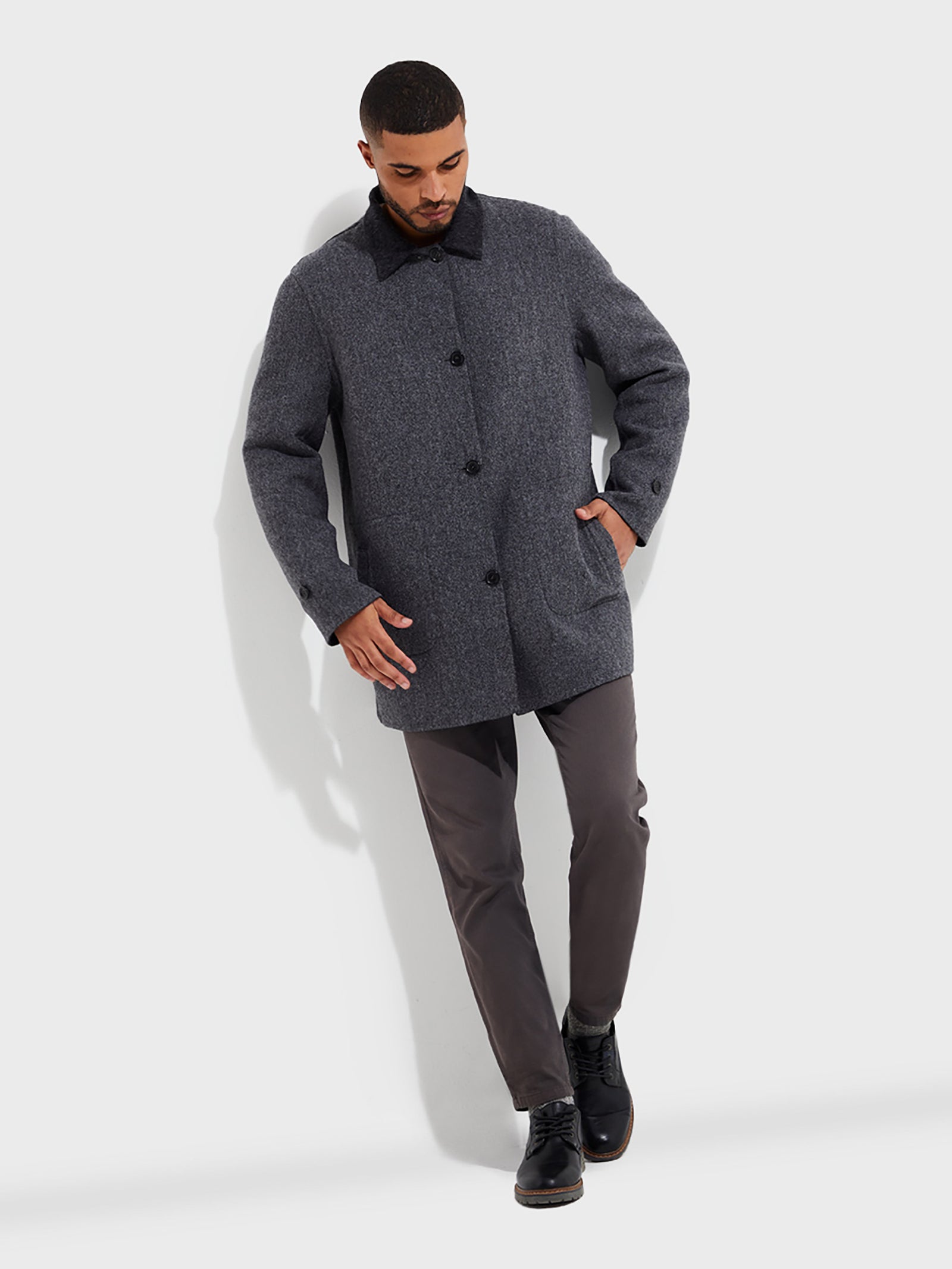 Brave Baby Alpaca Coat in Grey