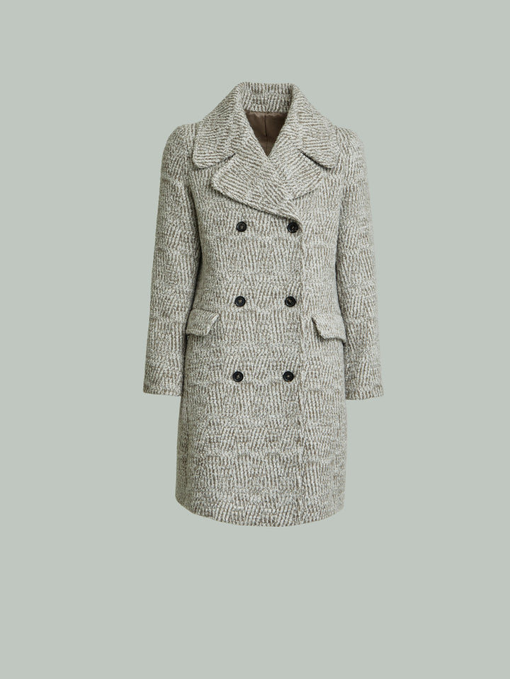 Yovana Baby Alpaca Coat in Beige