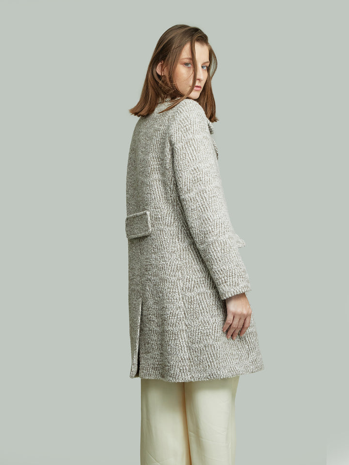 Yovana Baby Alpaca Coat in Beige