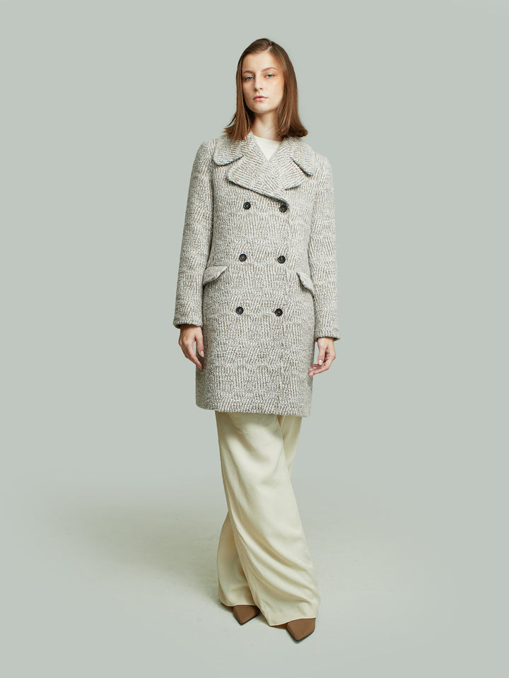 Yovana Baby Alpaca Coat in Beige
