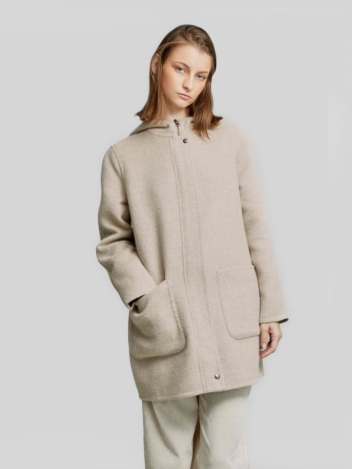 Beige Yper Baby Alpaca Coat