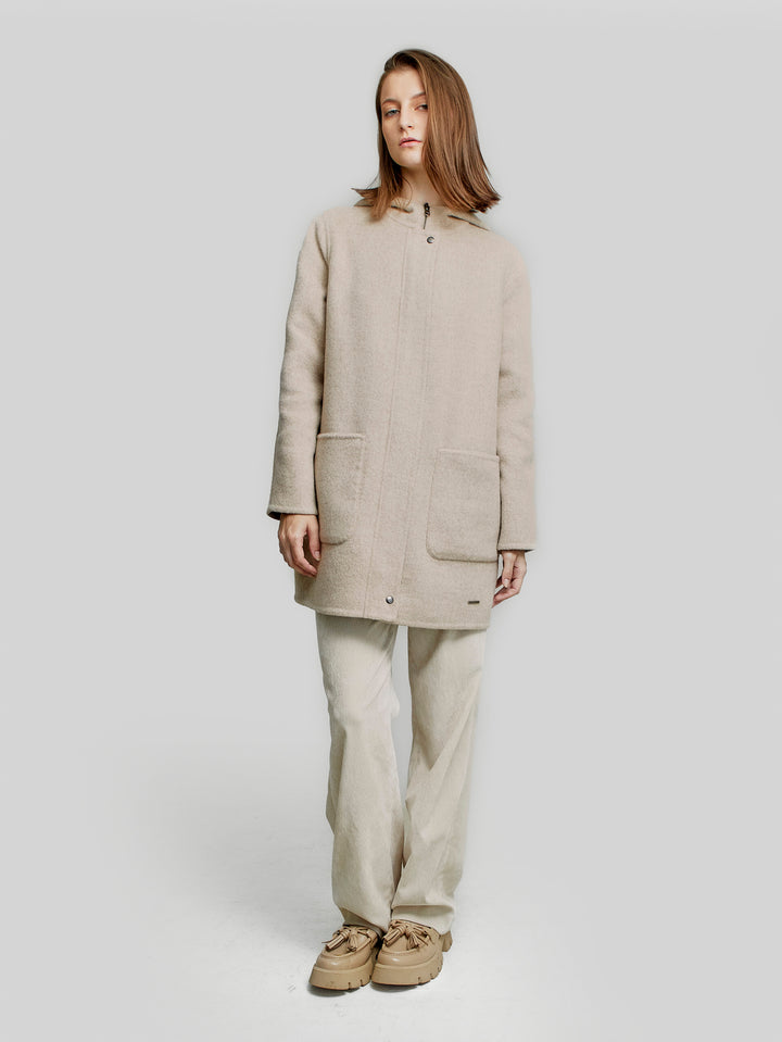 Beige Yper Baby Alpaca Coat