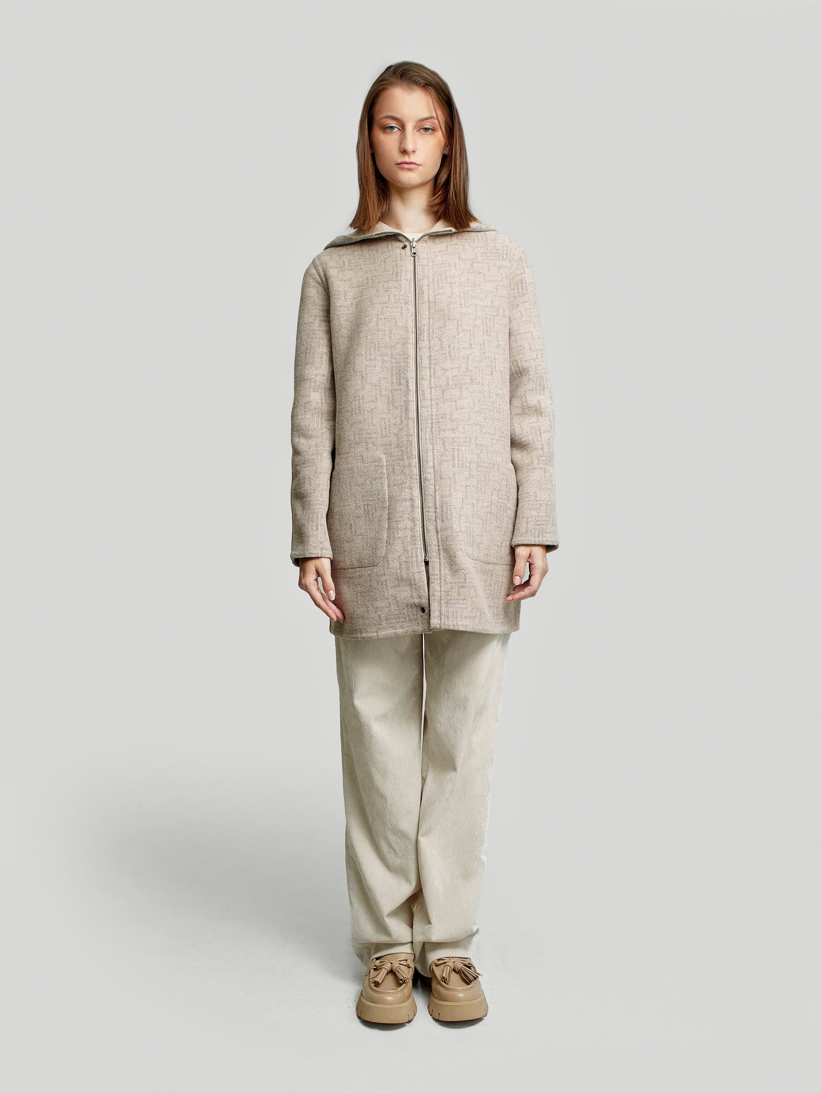 Abrigo Yper De Baby Alpaca Color Beige