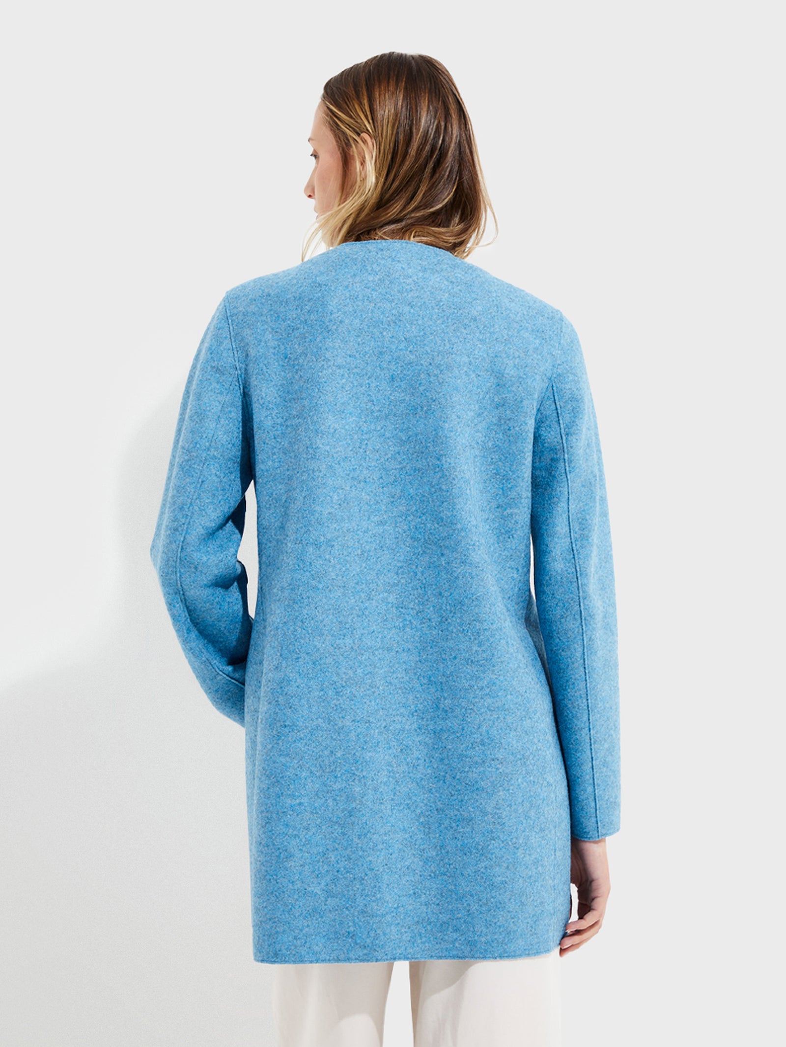 Urdina Alpaca and Wool Coat in Blue