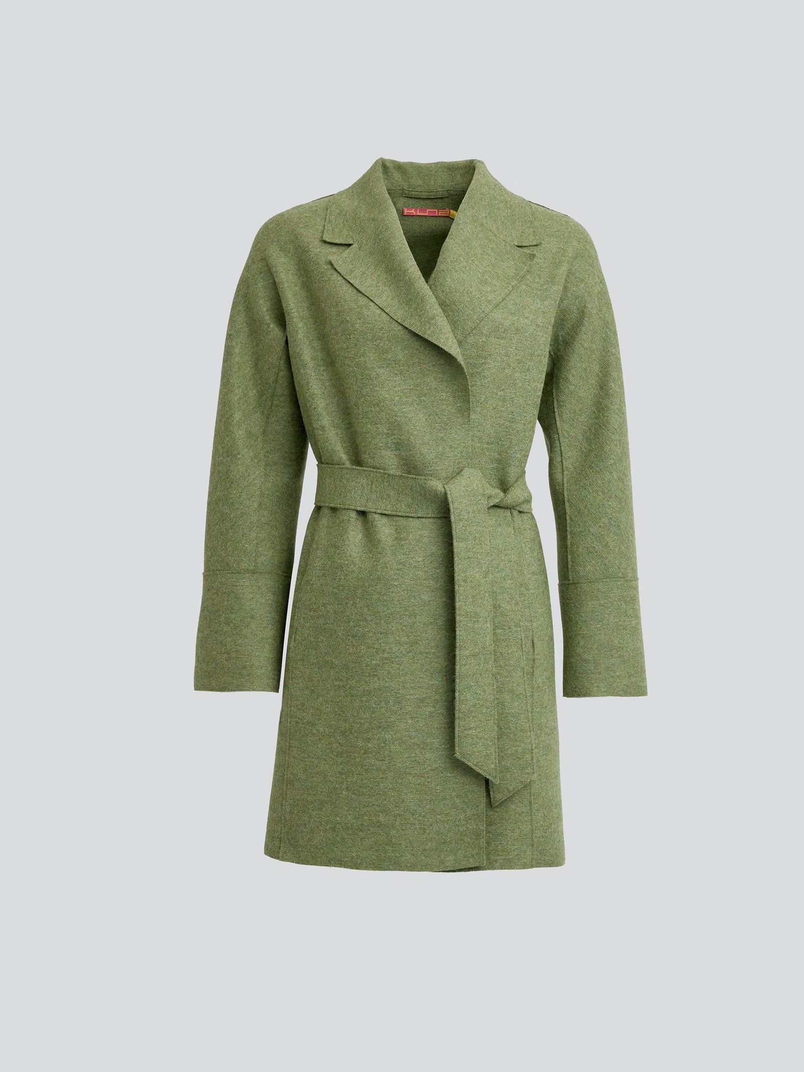 Yrene Alpaca Coat in Green