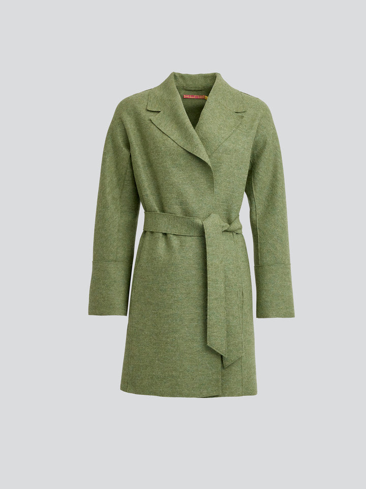 Yrene Alpaca Coat in Green