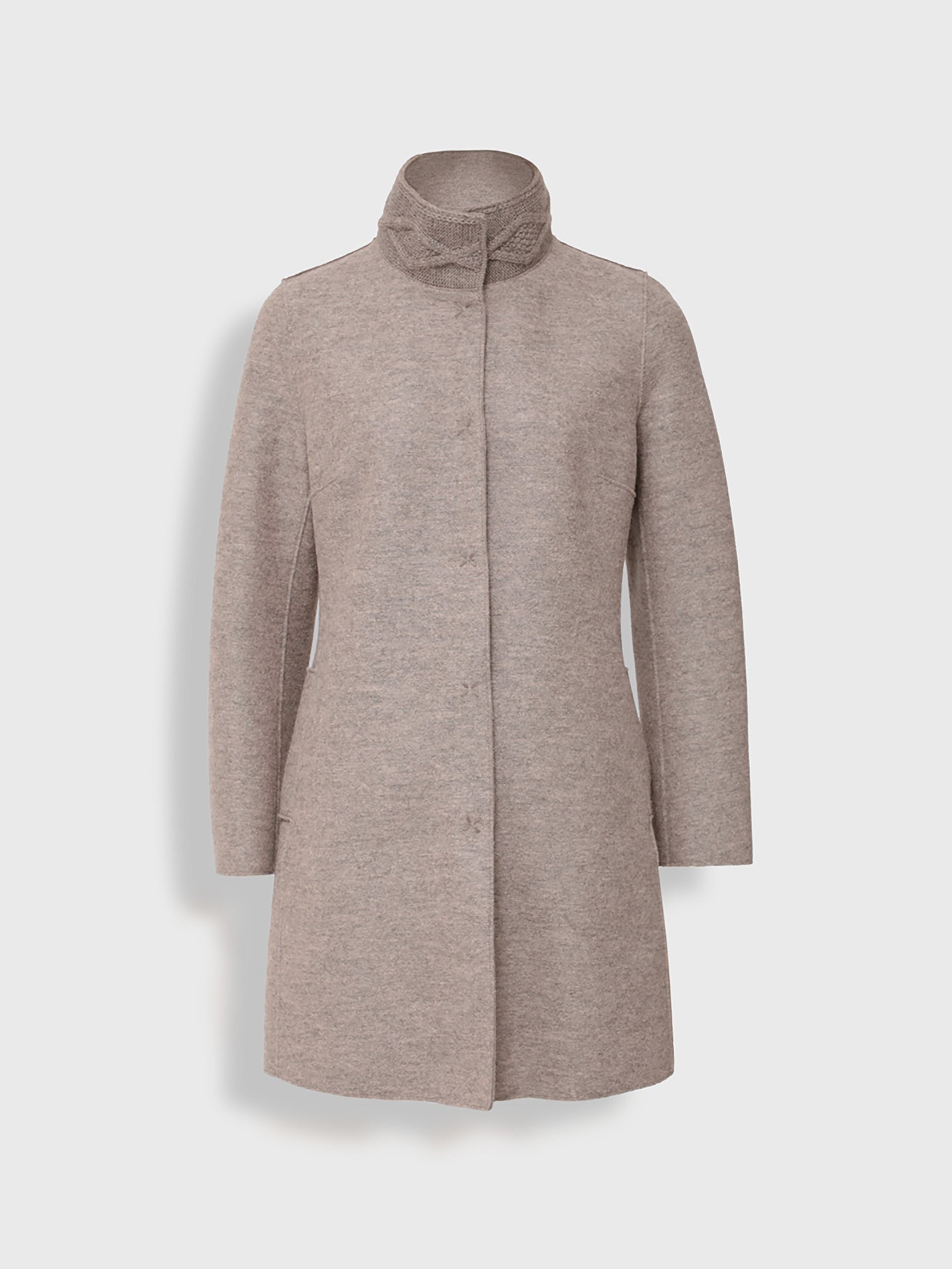 Yoko Beige Alpaca Coat
