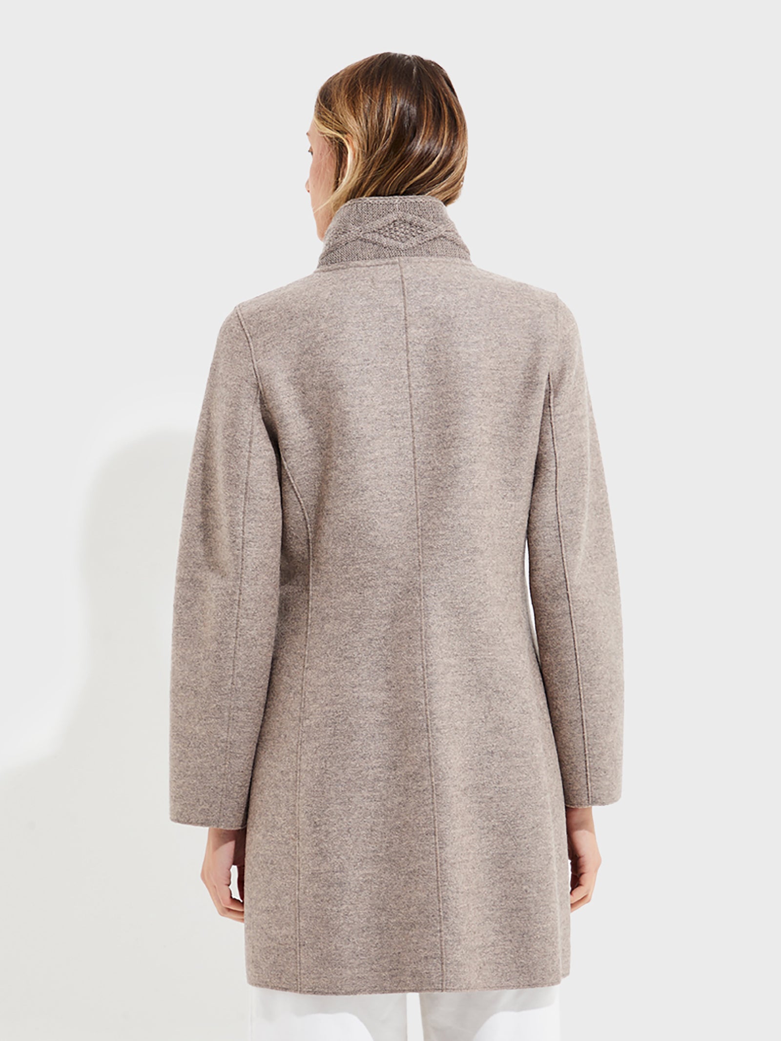 Yoko Beige Alpaca Coat