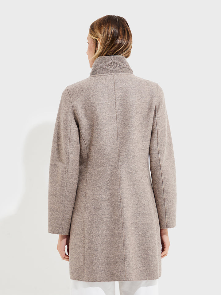 Yoko Beige Alpaca Coat