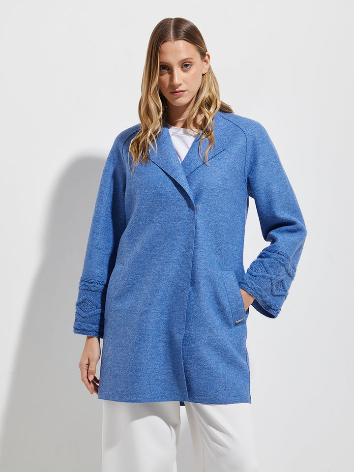 Yoshiko Blue Alpaca Coat