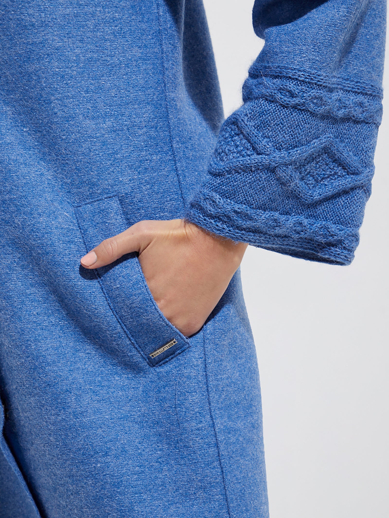 Yoshiko Blue Alpaca Coat