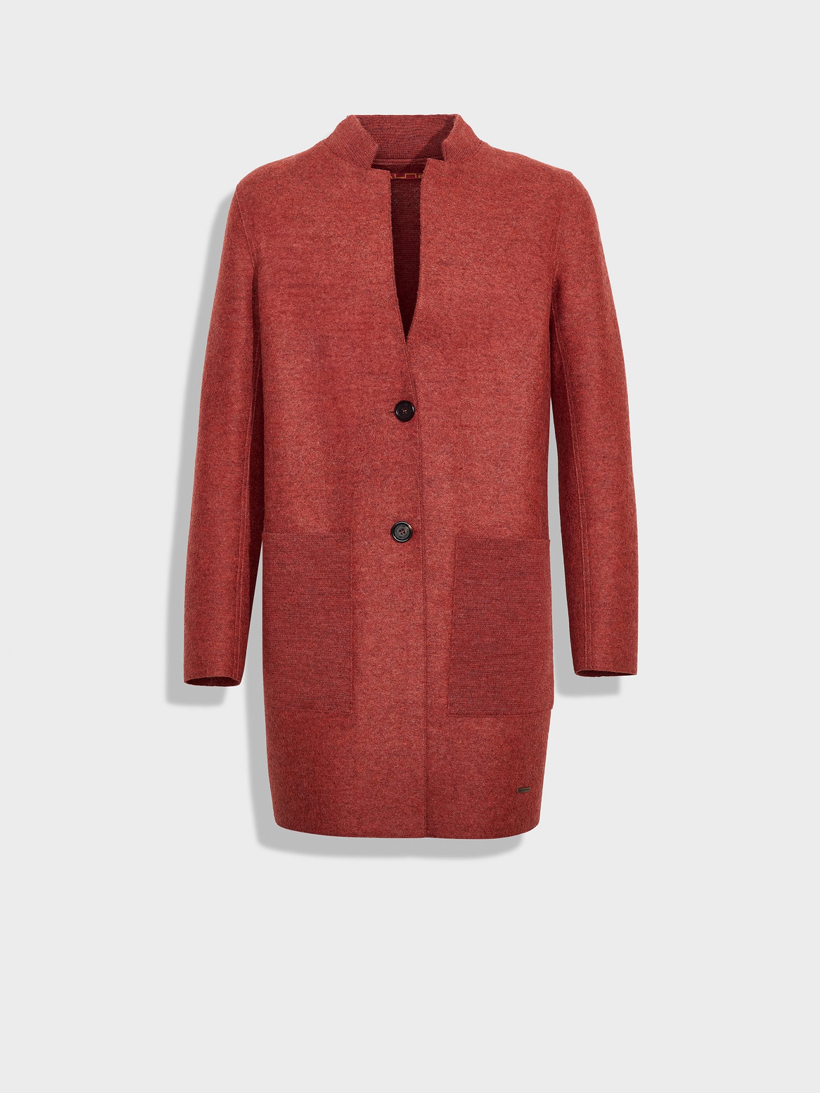 Zybil Red Alpaca Coat