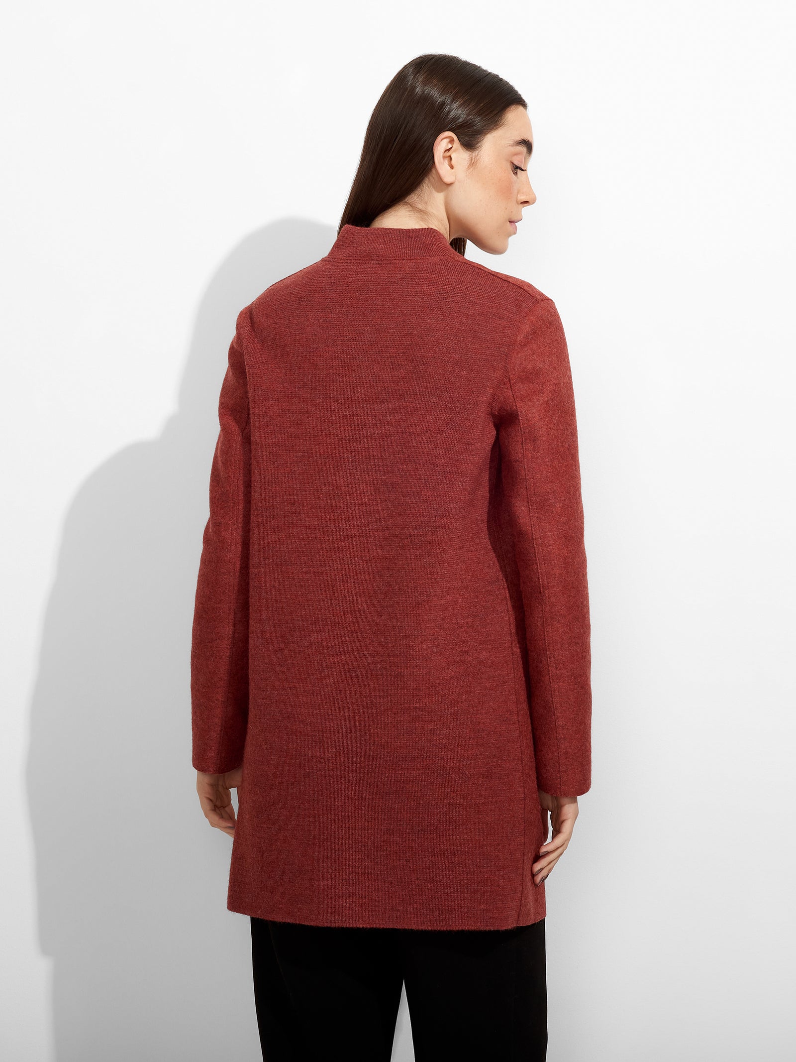 Zybil Red Alpaca Coat