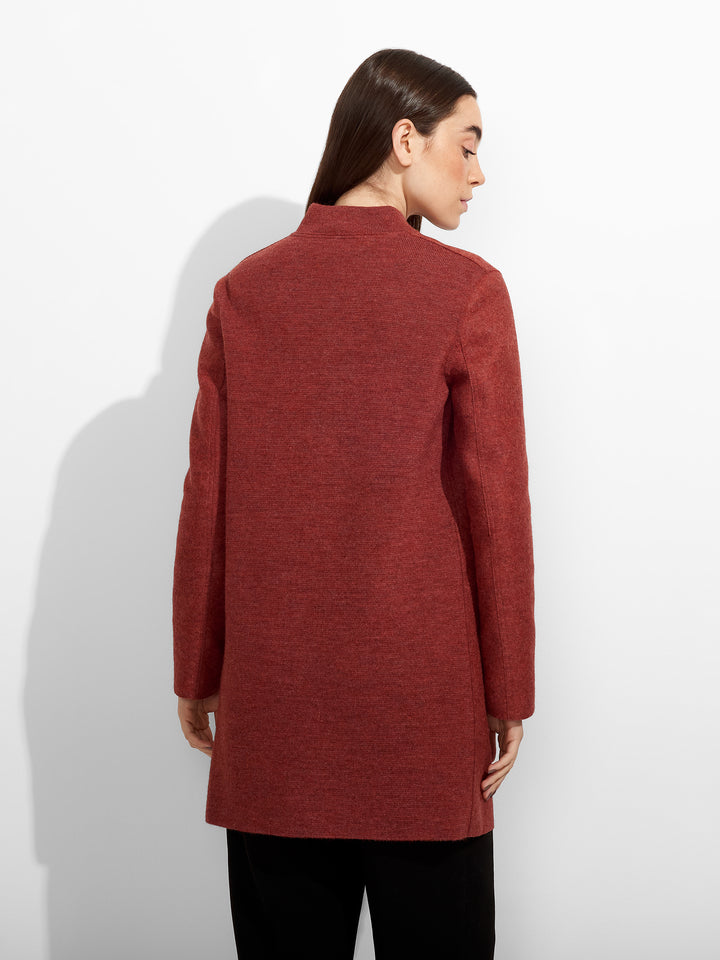 Zybil Red Alpaca Coat