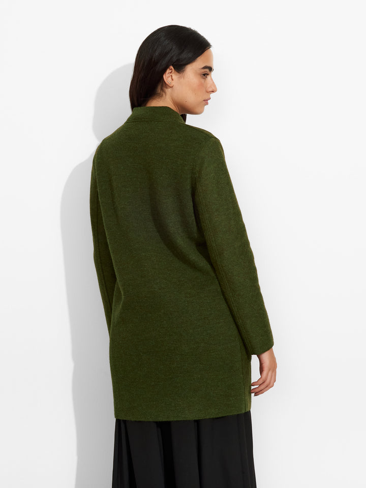 Zybil Green Alpaca Coat