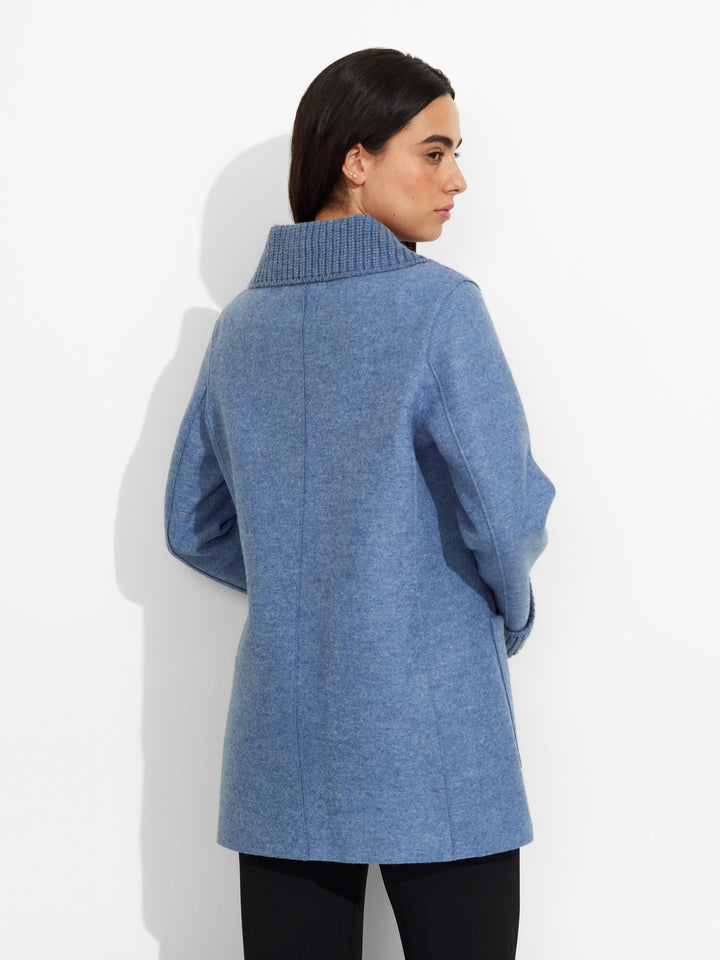Zingaro Sky Blue Alpaca Coat