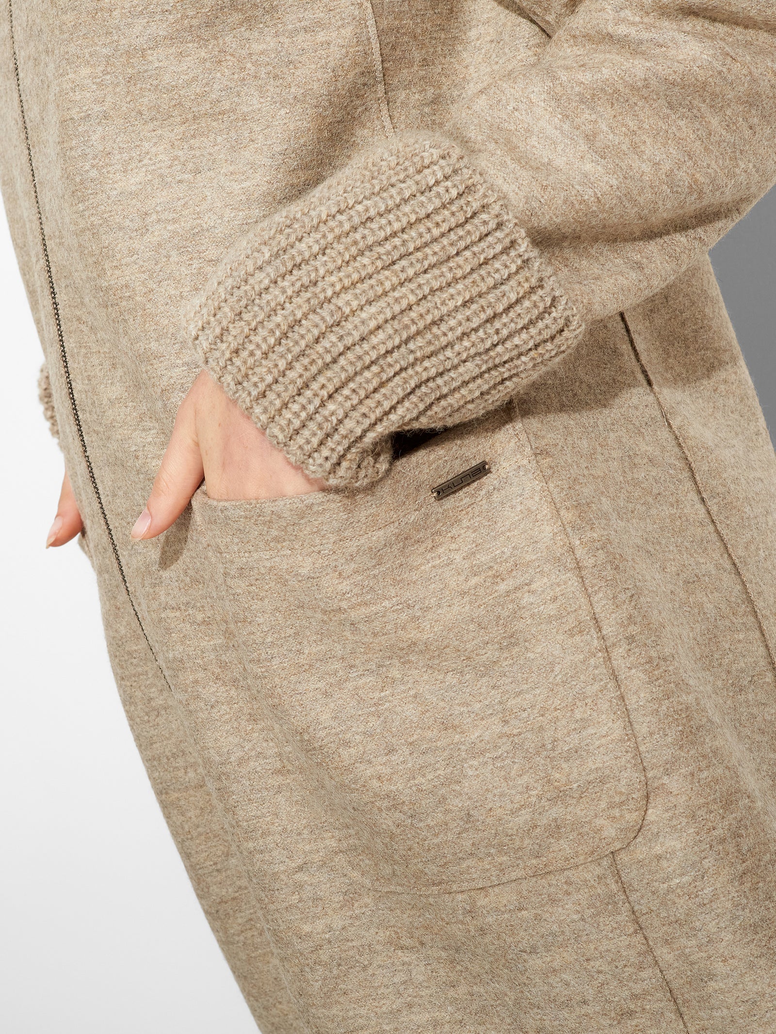 Zingaro Beige Alpaca Coat