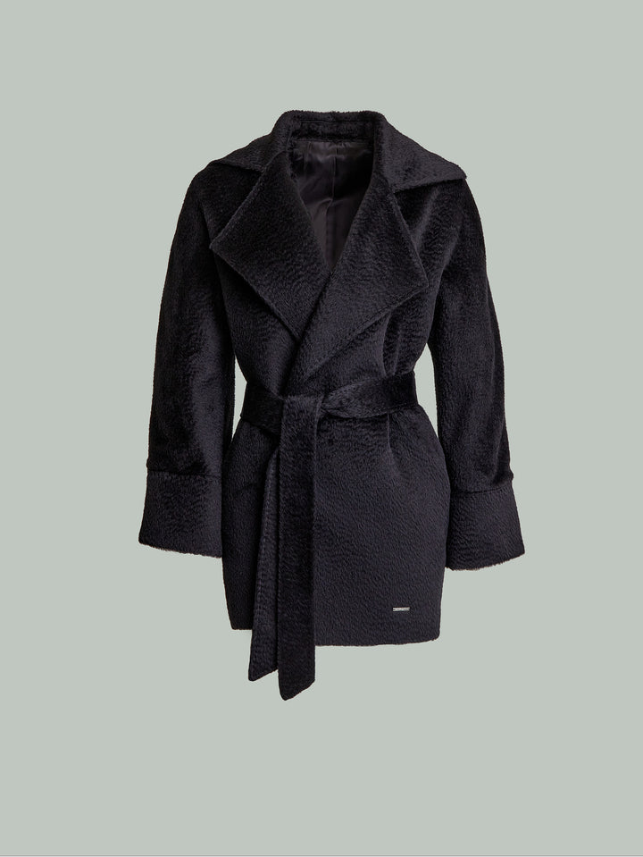 Yupiter Baby Suri Alpaca Coat Black