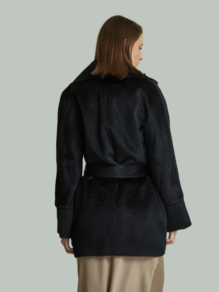 Yupiter Baby Suri Alpaca Coat Black