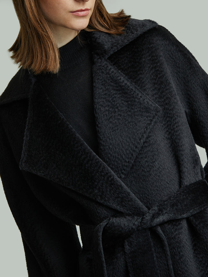 Yupiter Baby Suri Alpaca Coat Black