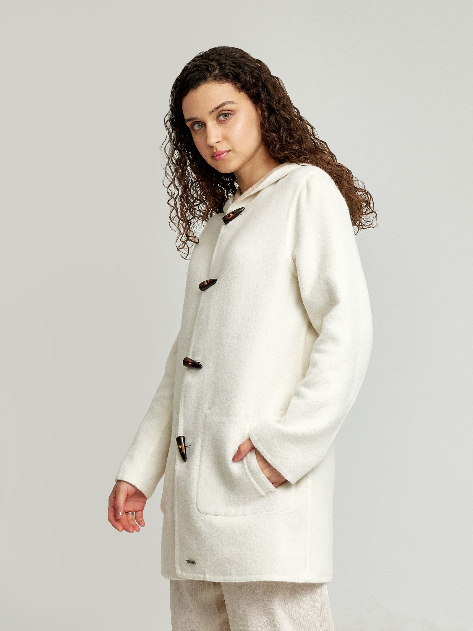 Abrigo Anastasia De Baby Alpaca & Lana Color Nomad