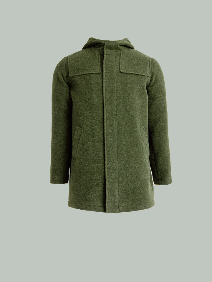 Yared Coat Made of Wool &amp; Alpaca in Green