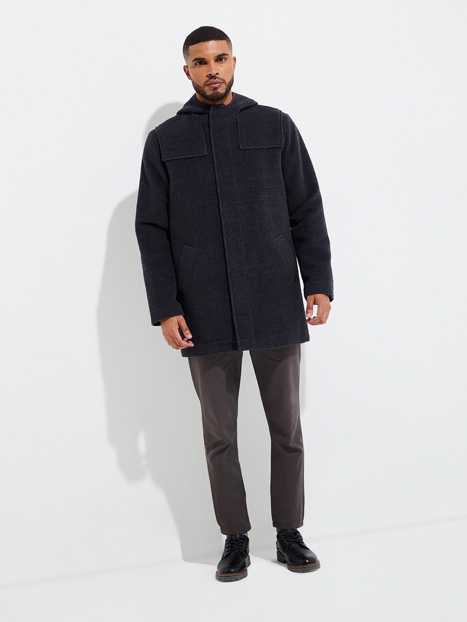 Yared Gray Wool Coat