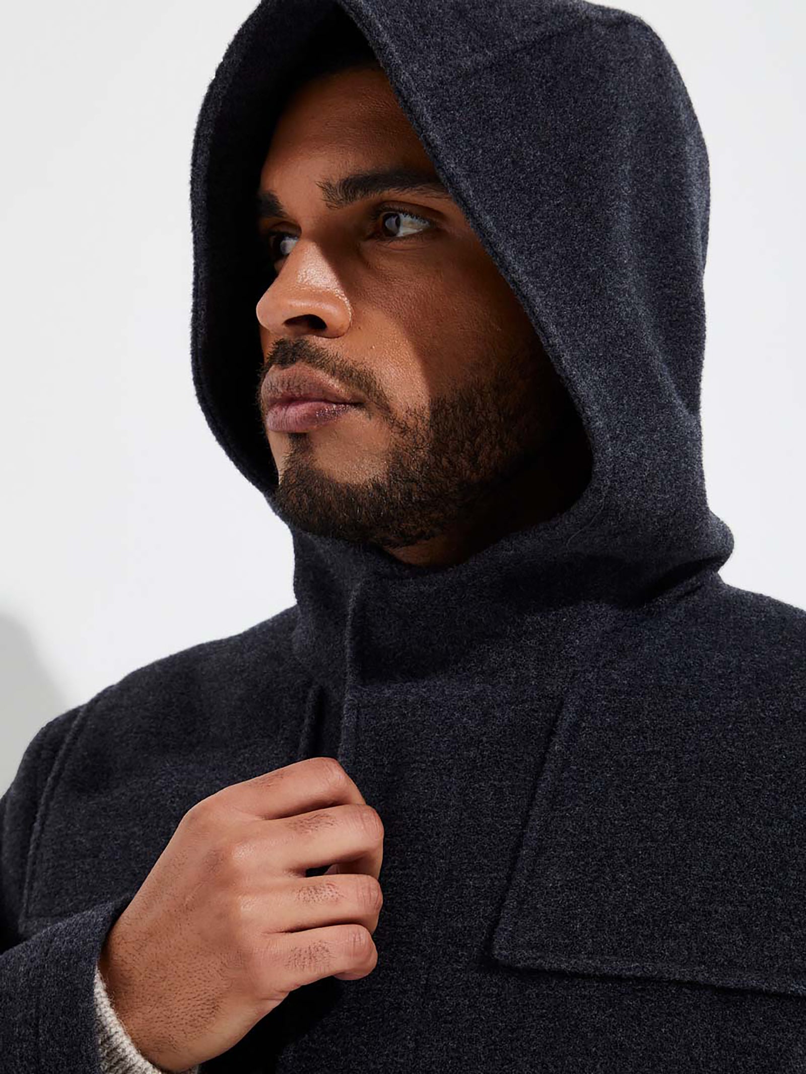 Yared Gray Wool Coat