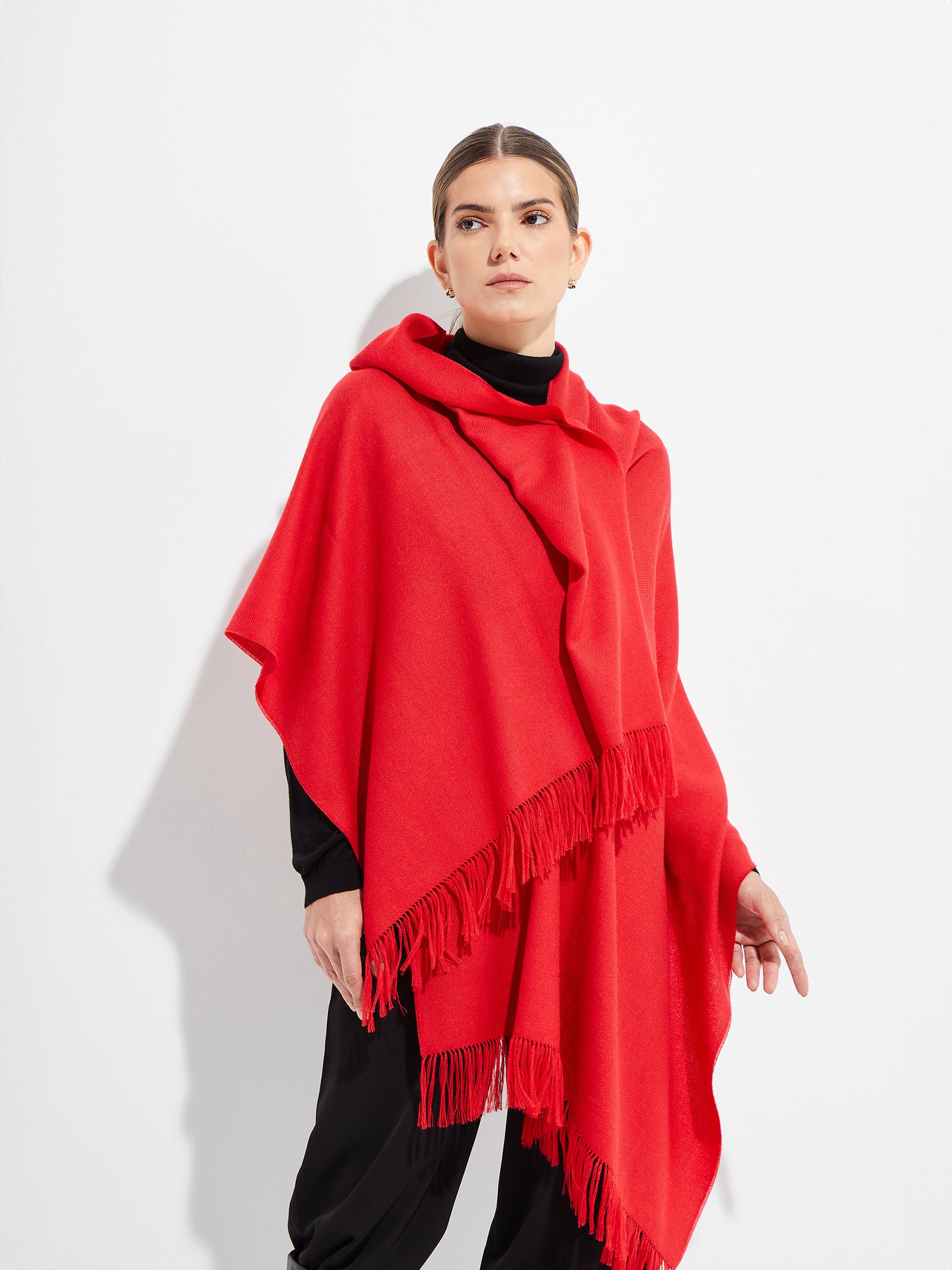 Red Royal Alpaca Jee Stole