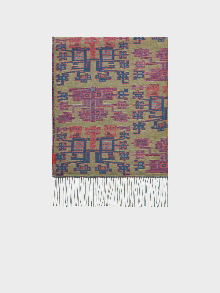 Nazca Stole - 52 Baby Alpaca Purple