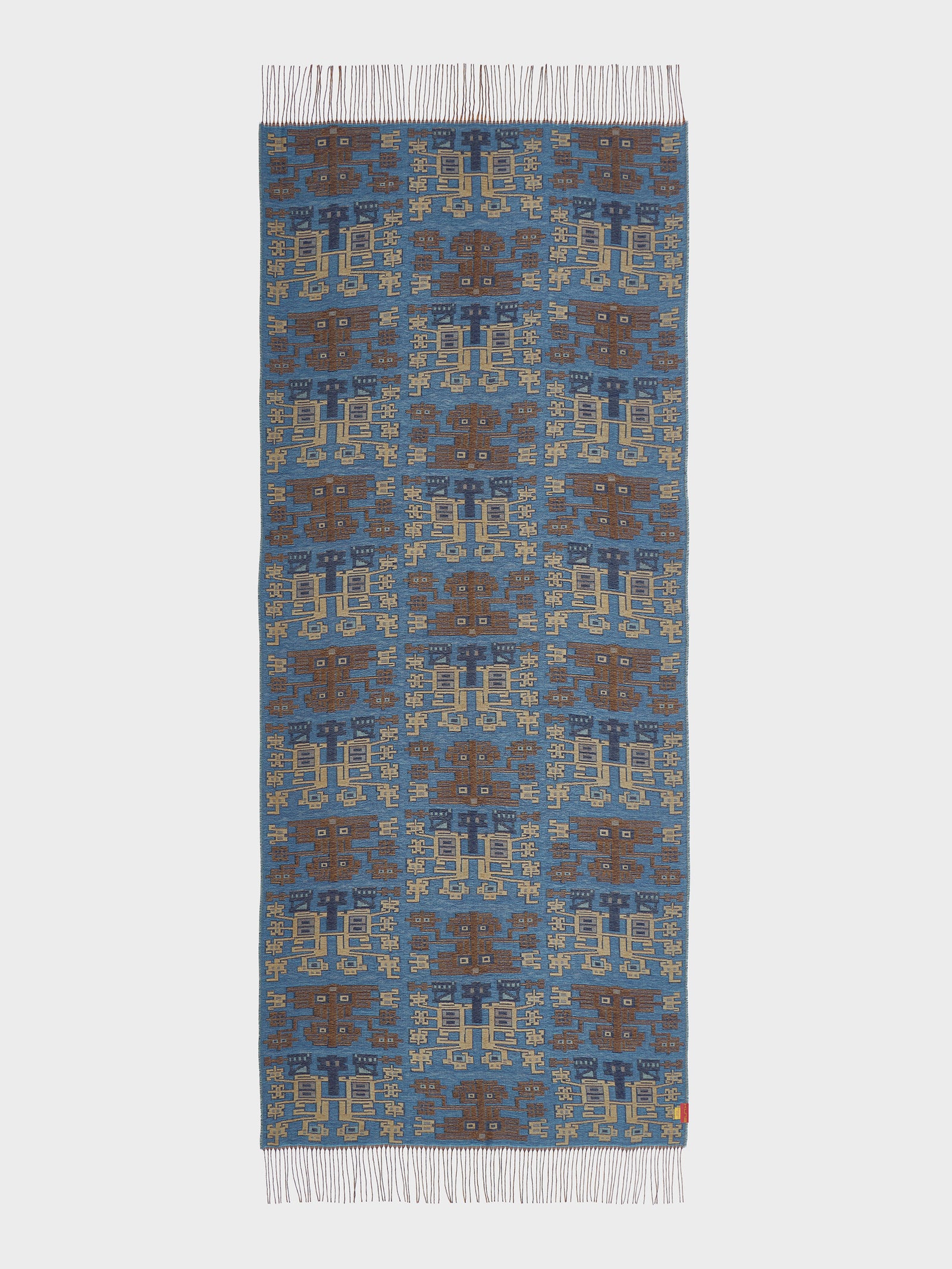 Estola Nazca - 52 De Baby Alpaca Color Azul