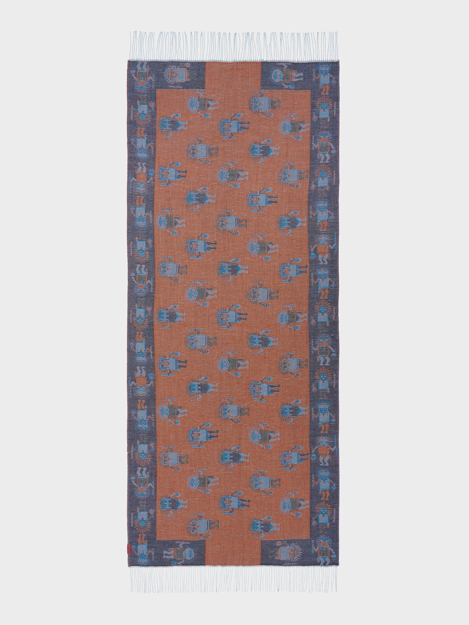 Estola Nazca - 53 De Baby Alpaca Color Azul