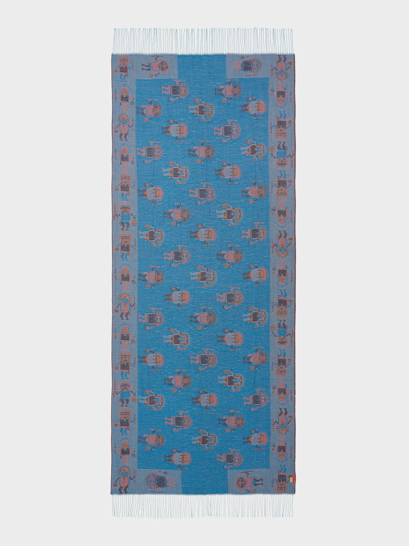Estola Nazca - 53 De Baby Alpaca Color Azul
