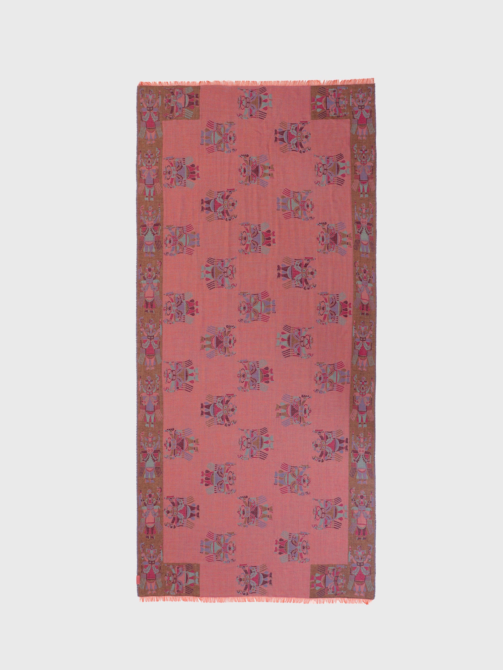 Nazca Stole - 28 Royal Alpaca and Silk in Garnet
