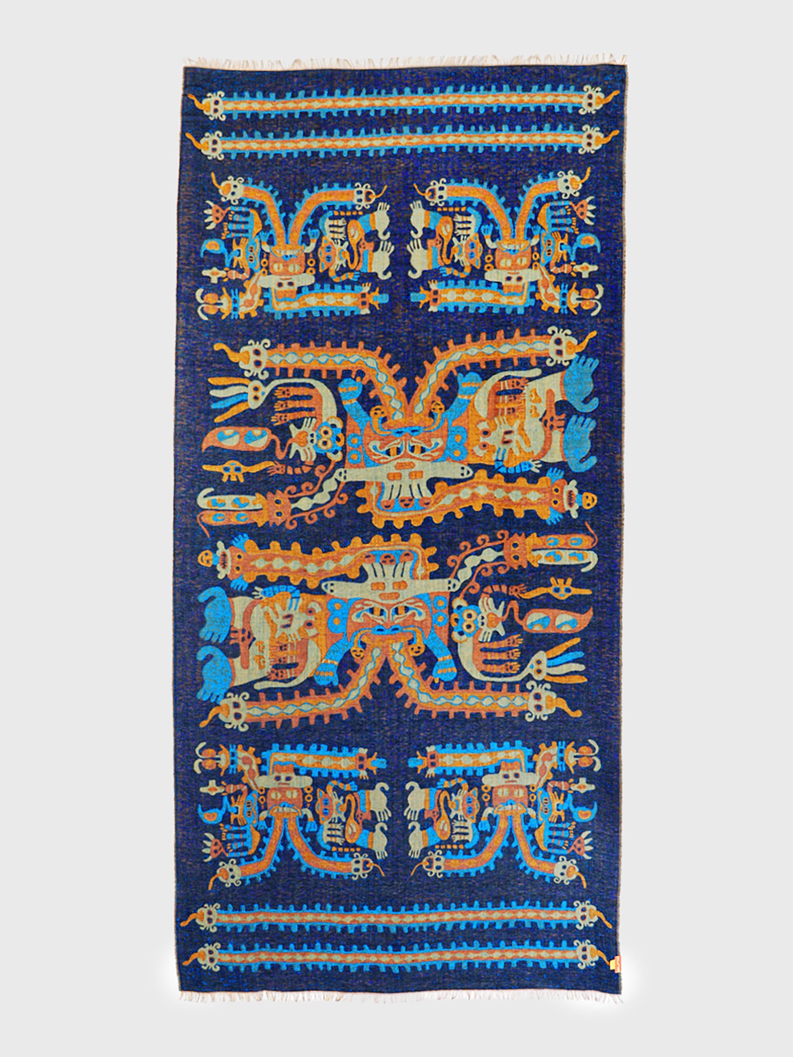 Nazca Stole - 34 Royal Alpaca Blue