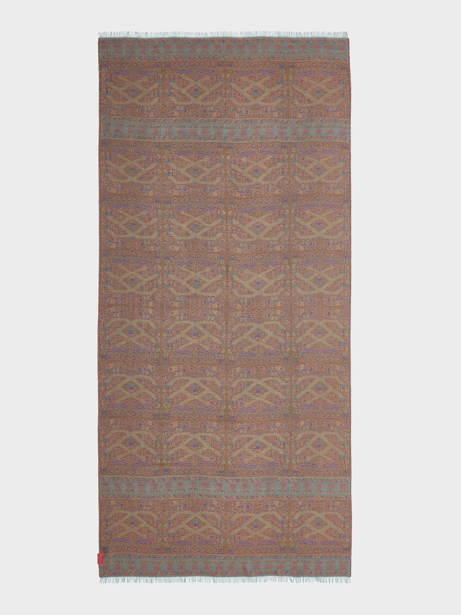 Estola Lambayeque - 8 De Royal Alpaca Y Seda Color Azul