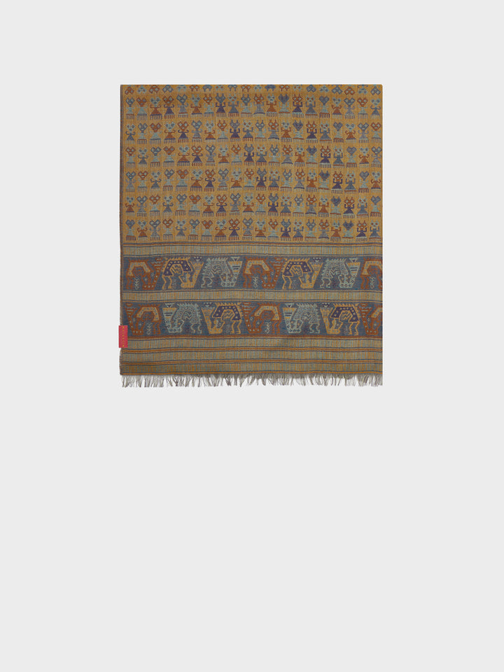 Lambayeque Scarf - 9 Royal Alpaca and Silk in Yellow