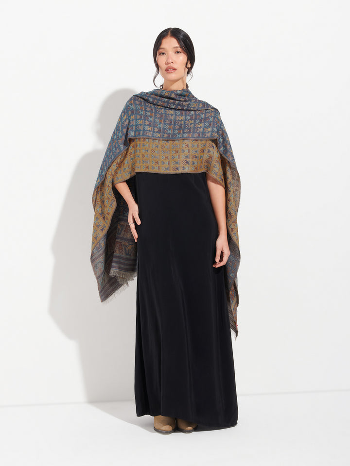 Lambayeque Scarf - 9 Royal Alpaca and Silk in Yellow
