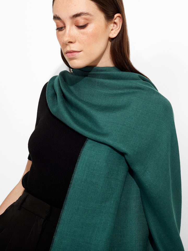 Estola Teaberry De Baby Alpaca Color Verde