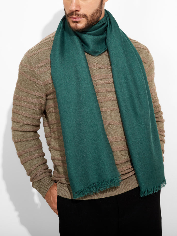 Estola Teaberry De Baby Alpaca Color Verde