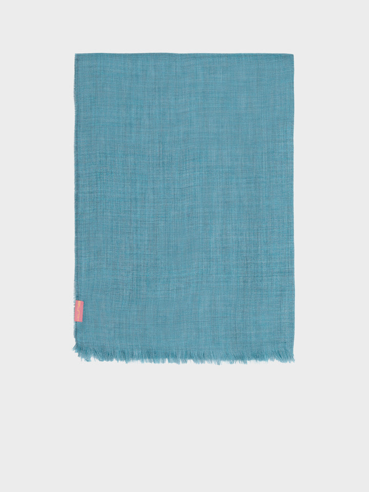 Teaberry Turquoise Baby Alpaca Stole