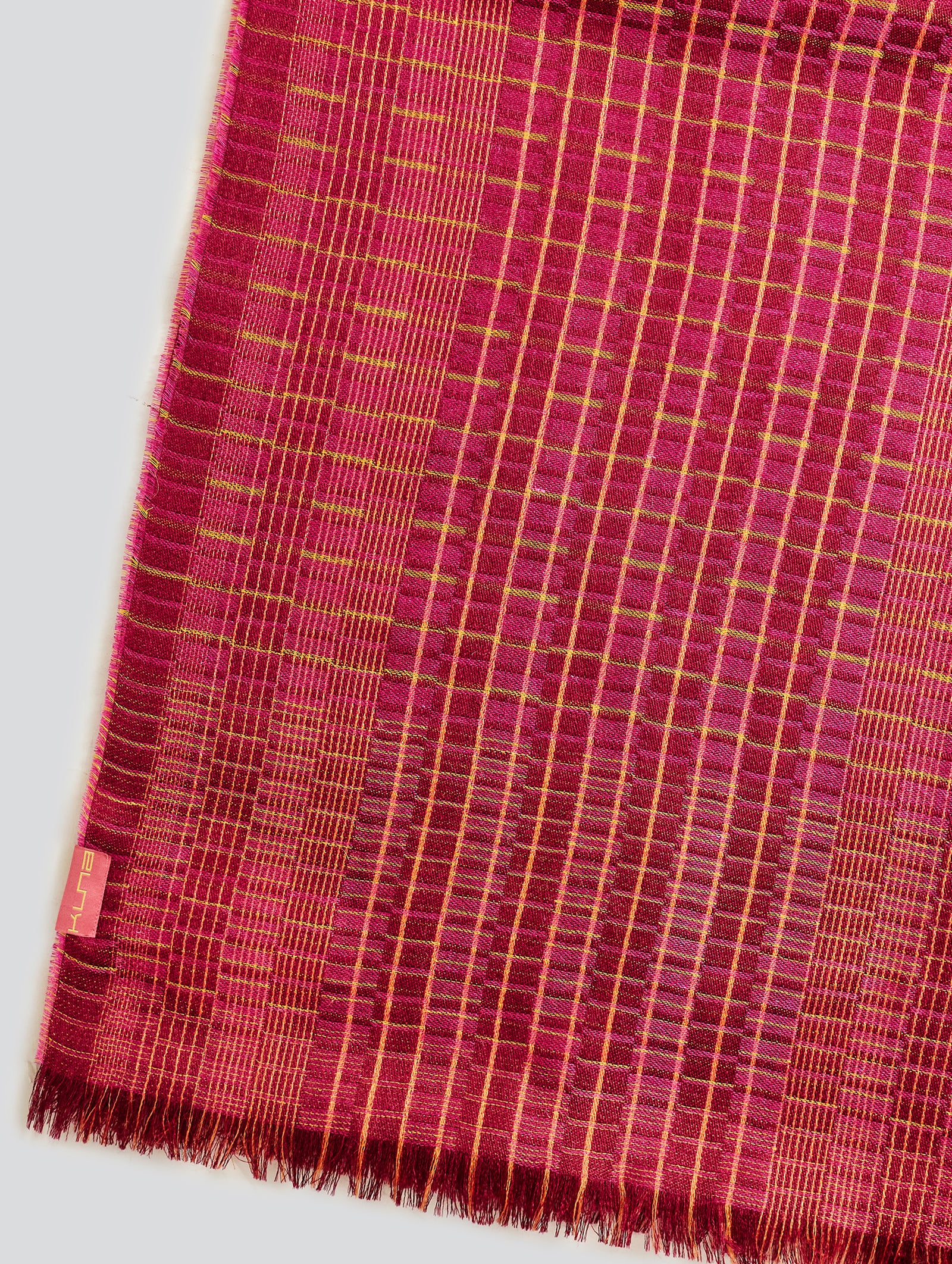 Estola Vermondi De Baby Alpaca Color Fucsia
